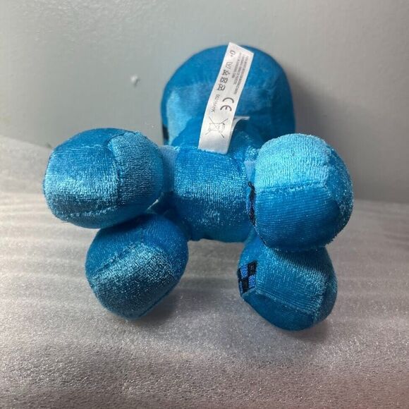 Minecraft Blue Charged Creeper Plush 8” Mojang Jinx 2020 Stuffed Toy Happy - Picture 11 of 16